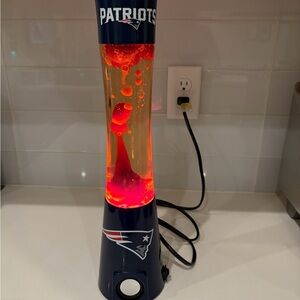 New England Patriots Lava Lamp with Bluetooth Speaker